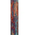 Nourison Home Celestial Ces08 2'2"x10' Runner Area Rug In Multi,blue