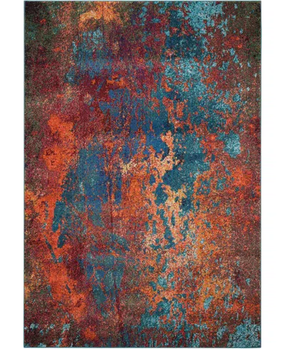 Nourison Home Celestial Ces08 3'11"x5'11" Area Rug In Multi,blue