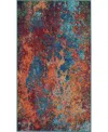 Nourison Home Celestial Ces08 3'x5' Area Rug In Multi,blue