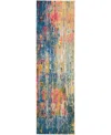 Nourison Home Celestial Ces09 2'x6' Runner Area Rug In Blue