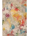 Nourison Home Celestial Ces12 6'x9' Area Rug In Ivory