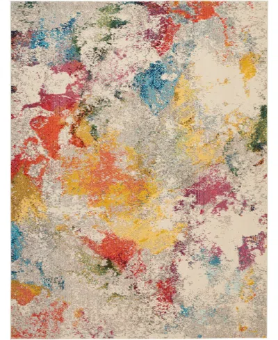 Nourison Home Celestial Ces12 7'10"x10'6" Area Rug In Ivory