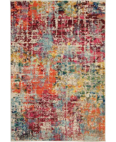 Nourison Home Celestial Ces13 3'11"x5'11" Area Rug In Pink,multi
