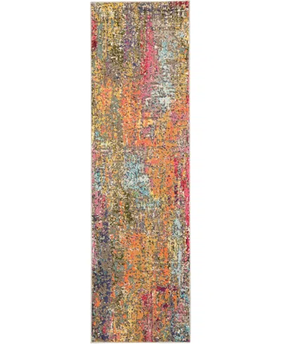 Nourison Home Celestial Ces14 2'2"x7'6" Runner Area Rug In Multi