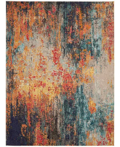 Nourison Home Celestial Ces15 6'7"x9'7" Area Rug In Multi