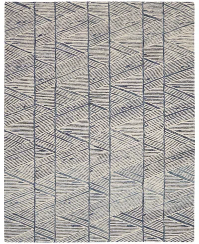 Nourison Home Colorado Clr01 7'9x9'9 Area Rug In White,blue