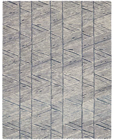 Nourison Home Colorado Clr01 8'3x11'6 Area Rug In White,blue
