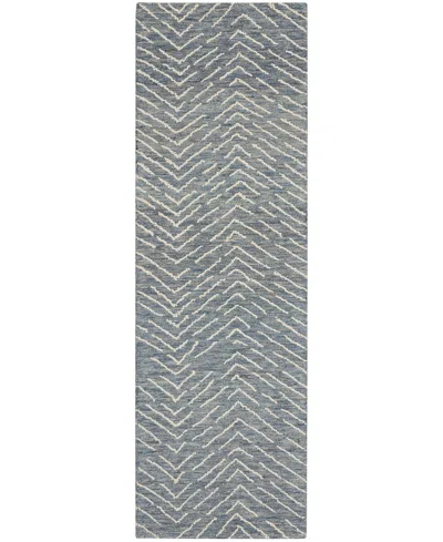 Nourison Home Colorado Clr02 2'3"x7'6" Runner Area Rug In Indigo