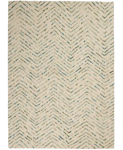Nourison Home Colorado Clr02 3'9"x5'9" Area Rug In Ivory,moss