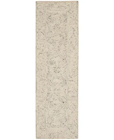 Nourison Home Colorado Clr05 2'3"x7'6" Runner Area Rug In Ivory,navy