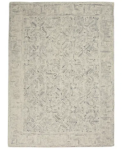 Nourison Home Colorado Clr05 5'3"x7'3" Area Rug In Ivory,navy