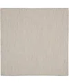 Nourison Home Courtyard Cou01 5'x5' Square Area Rug In Ivory