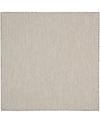 Nourison Home Courtyard Cou01 5'x5' Square Area Rug In Ivory