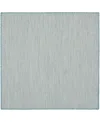 Nourison Home Courtyard Cou01 5'x5' Square Area Rug In Ivory,aqua