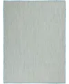 Nourison Home Courtyard Cou01 5'x7' Area Rug In Ivory,aqua