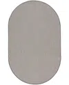 Nourison Home Courtyard Cou01 5'x8' Oval Area Rug In Ivory,charcoal