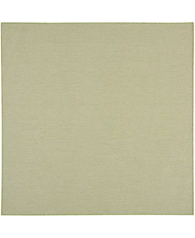 Nourison Home Courtyard Cou01 6'x6' Square Area Rug In Ivory,moss