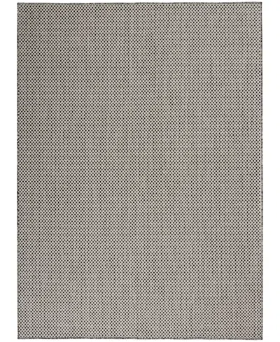 Nourison Home Courtyard Cou01 6'x9' Area Rug In Ivory,gray