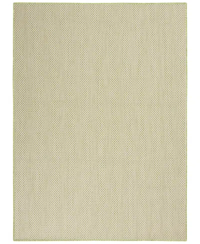 Nourison Home Courtyard Cou01 6'x9' Area Rug In Ivory,moss