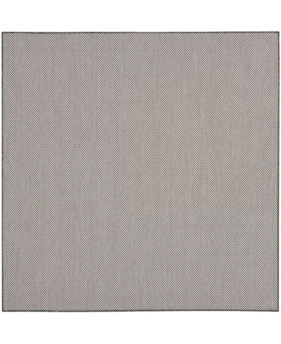 Nourison Home Courtyard Cou01 8'x8' Square Area Rug In Ivory,gray