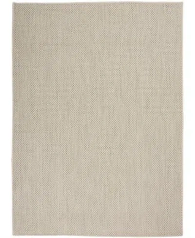 Nourison Home Courtyard Cou01 Rug Collection In Ivory,blue