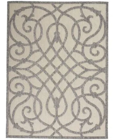 Nourison Home Cozumel Czm04 Cream Gray Rug In Neutral