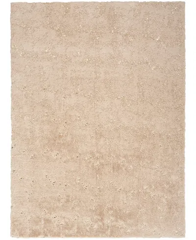 Nourison Home Cozy Shimmer Csh01 7'9x9'9 Area Rug In Beige,gold