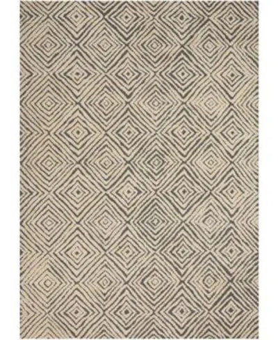Nourison Home Deco Mod 37226 Gray Ivory Rug In Neutral