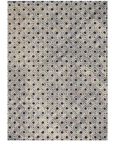 Nourison Home Deco Mod 37591 Navy Ivory Rug In Multi