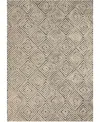 Nourison Home Deco Mod Dec01 Gray And Ivory 3'9" X 5'9" Area Rug In Multi