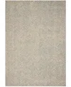 Nourison Home Deco Mod Dec03 Mist And Ivory 3'9" X 5'9" Area Rug In Multi