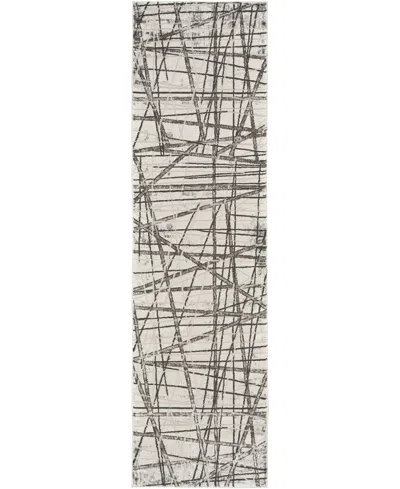 Nourison Home Desire Dsr03 2'3"x7'6" Runner Area Rug In Gray,ivory