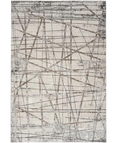 Nourison Home Desire Dsr03 5'3"x7'3" Area Rug In Gray,ivory