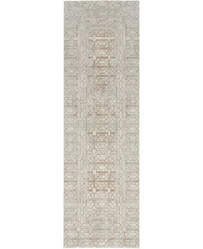 Nourison Home Desire Dsr07 2'3"x7'6" Runner Area Rug In Ivory,gray