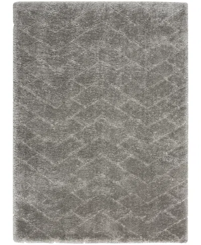 Nourison Home Dreamy Shag Drs03 4'x6' Area Rug In Gray