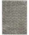 Nourison Home Dreamy Shag Drs03 5'3"x7'3" Area Rug In Gray