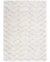 Nourison Home Dreamy Shag Drs03 5'3"x7'3" Area Rug In Ivory,gray