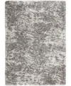 Nourison Home Dreamy Shag Drs04 5'3"x7'3" Area Rug In Charcoal