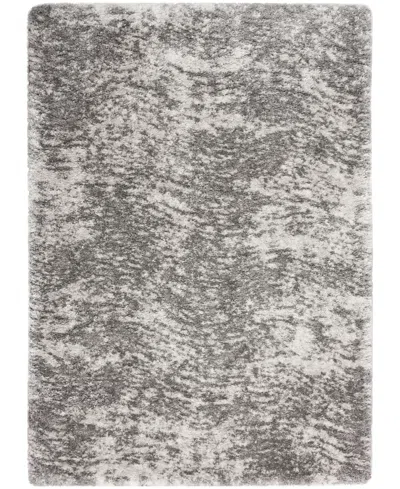 Nourison Home Dreamy Shag Drs04 5'3"x7'3" Area Rug In Charcoal
