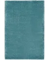 Nourison Home Dreamy Shag Drs05 5'3"x7'3" Area Rug In Aqua