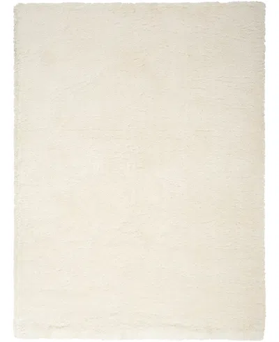 Nourison Home Dreamy Shag Drs05 5'3"x7'3" Area Rug In Ivory