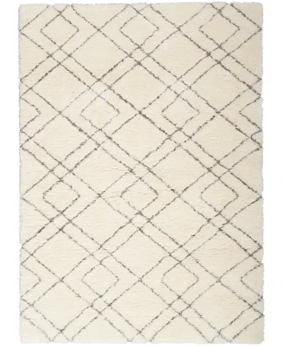 Nourison Home Dreamy Shag Drs07 4'x6' Area Rug In Ivory