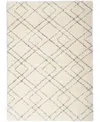 Nourison Home Dreamy Shag Drs07 5'3"x7'3" Area Rug In Ivory