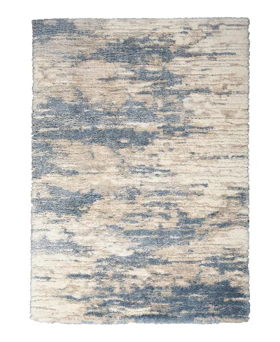 Nourison Home Dreamy Shag Drs10 Area Rug, 5'3 X 7'3 In Light/blue