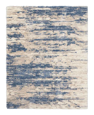 Nourison Home Dreamy Shag Drs10 Area Rug, 7'10 X 9'10 In Light/blue