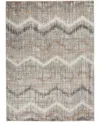Nourison Home Elation Etn04 5'3"x7'3" Area Rug In Gray,ivory