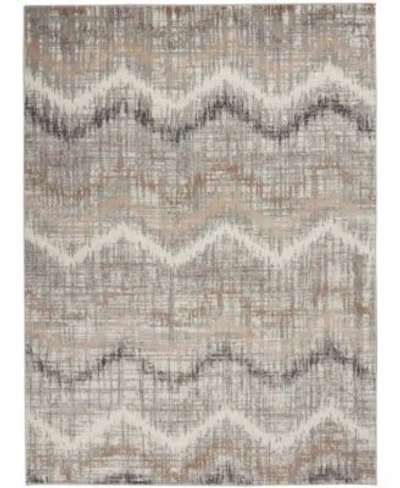 Nourison Home Elation Etn04 Rug Collection In Gray,ivory