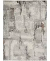 Nourison Home Elation Etn06 4'x6' Area Rug In Gray,ivory