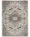 Nourison Home Elation Etn09 4'x6' Area Rug In Ivory,gray