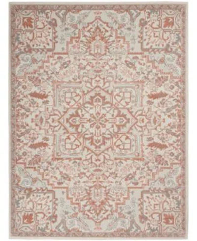 Nourison Home Elation Etn10 Rug Collection In Ivory,blue